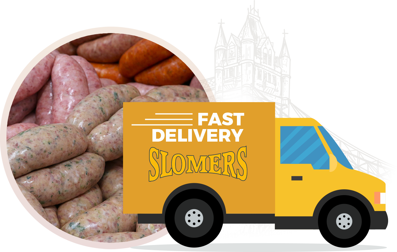 Slomers Sausage Factory Ltd | Traditional pork sausage | Traditional pork with fine herbs | Cumberland sausage